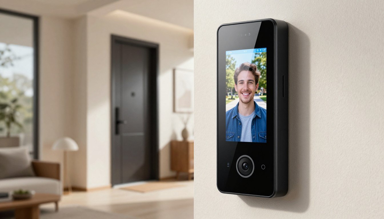 Mirilla digital wifi instalada en la puerta