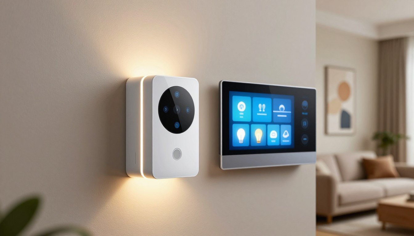 Sensor de movimiento integrado en la domotica del hogar