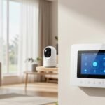 Alarma para casa sin cuotas con camara y panel tactil en la pared