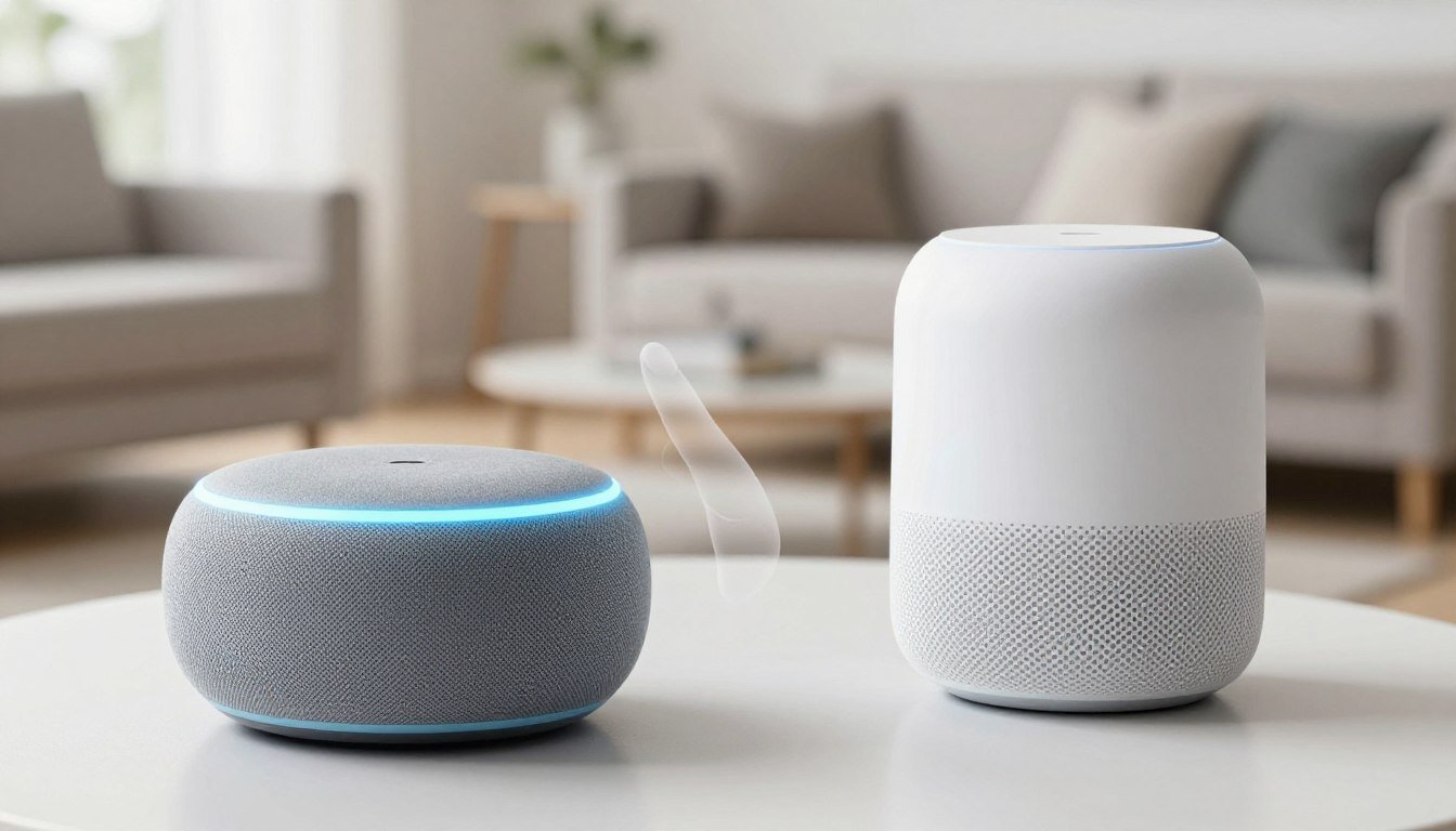 Comparativa de diseño entre Echo Dot y Nest Mini