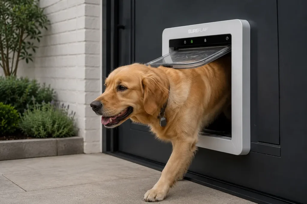 Puerta automática para perros con chip: cómo funciona y cuál elegir